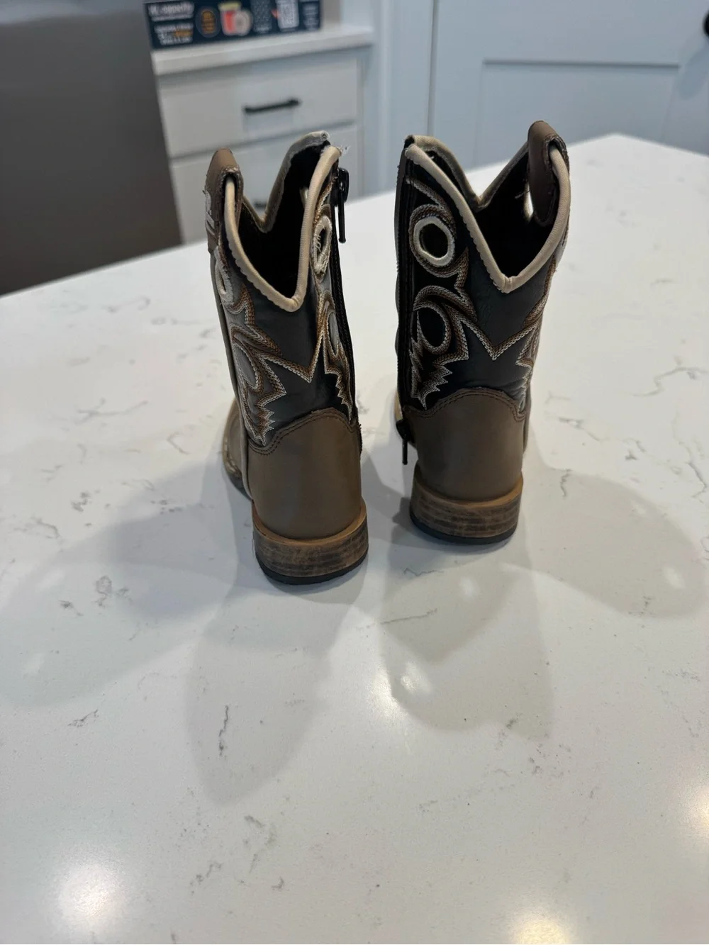 Twister Kids' Trace dark brown western pull-on cowboy boot Toddler size 5